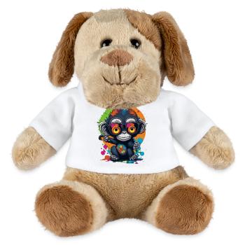 Neon Spectacled Monkey Splash - Monkey - Monkey - MiniFeet® Dog Helge - white - Front
