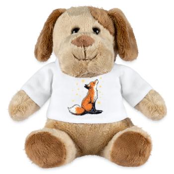 Fuchs und Sterne - MiniFeet® Hund Helge - Weiß - Vorne