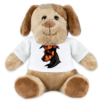 Doberman Hund Krone - MiniFeet® Hund Helge - Weiß - Vorne