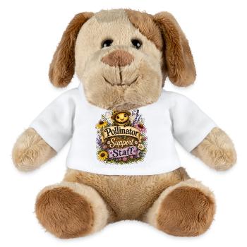 Équipe de soutien aux pollinisateurs - Chien en peluche Helge MiniFeet® - blanc - Devant