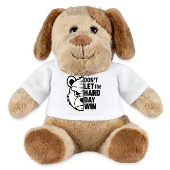 Lass nicht zu, dass der harte Tag gewinnt - MiniFeet® Hund Helge - Weiß - Vorne