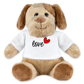 LIEBE. GERADE VERHEIRATET. VALENTINSTAG. JUNGGESELLINNENABSCHIED - MiniFeet® Hund Helge - Weiß - Vorne