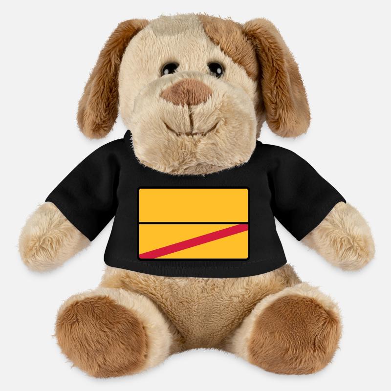 Ortsschild blanko - selbst ausfüllen! - MiniFeet® Hund Helge - Schwarz