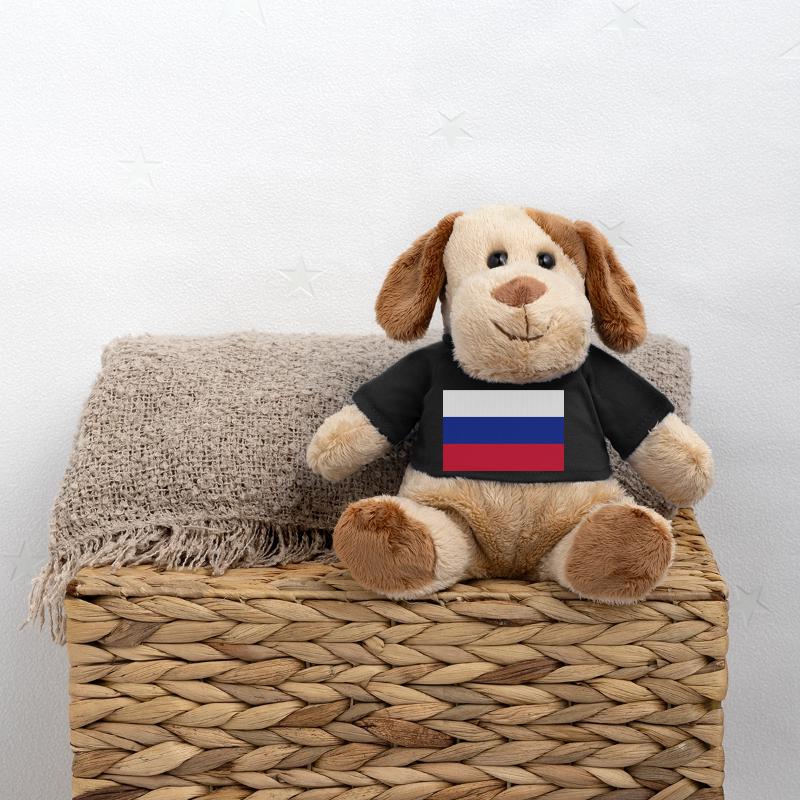 Drapeau Russie / Russian flag Chien en peluche Helge MiniFeet®