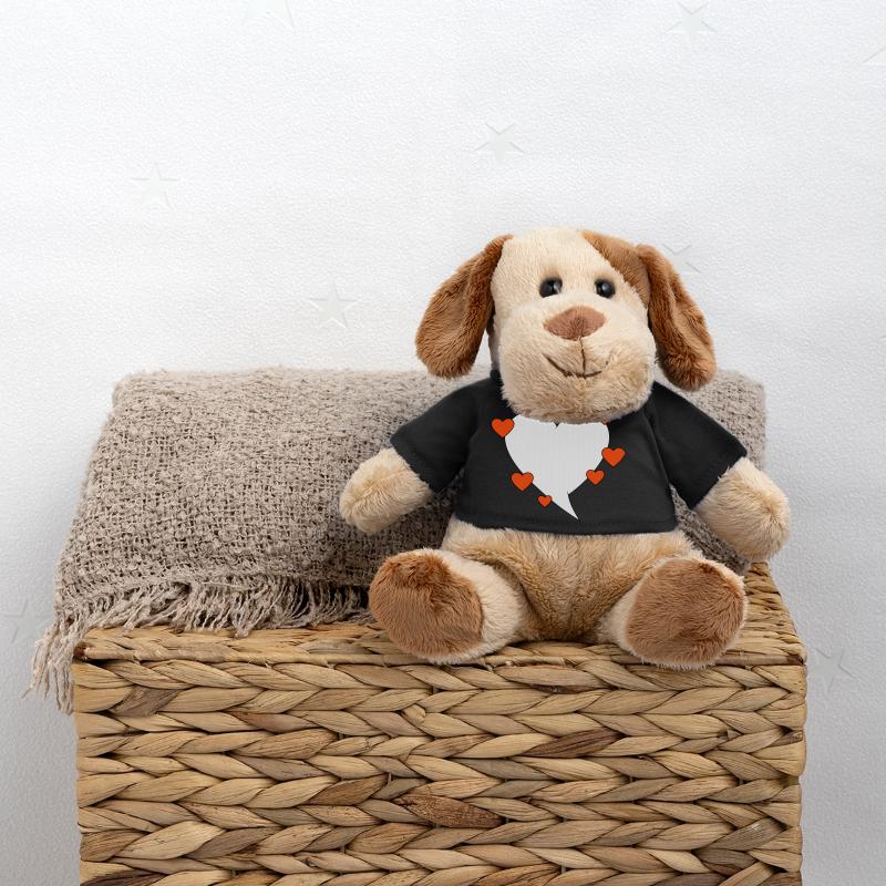 Speech bubble with hearts MiniFeet® Dog Helge