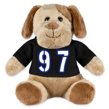 97 Symbole numérique - Chien en peluche Helge MiniFeet® - noir - Devant
