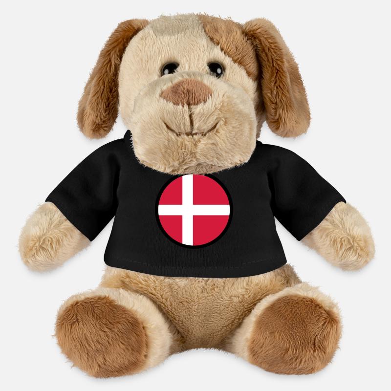 Marqué par le Danemark - Chien en peluche Helge MiniFeet® - noir