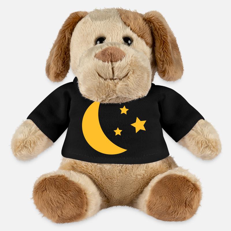 Mond und Sterne - MiniFeet® Hund Helge - Schwarz