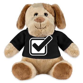 Häkchen Symbol Ankreuzen - MiniFeet® Hund Helge - Schwarz - Vorne