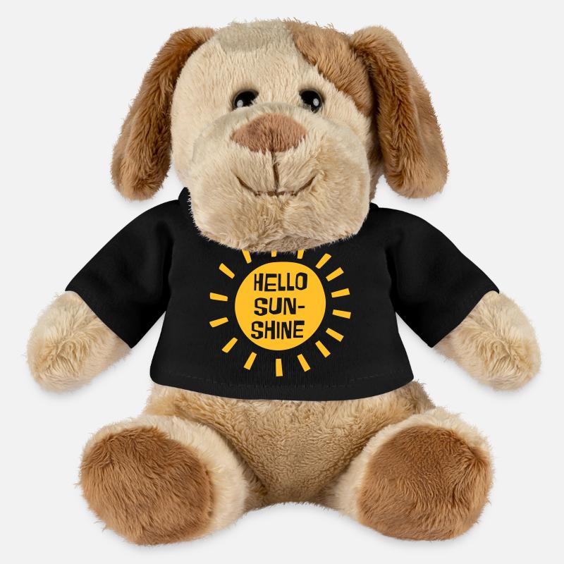 Hello Sunshine - Chien en peluche Helge MiniFeet® - noir