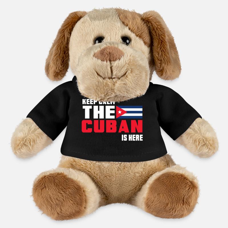 Keep Calm The Cuban is Here Cuba - MiniFeet® Dog Helge - black