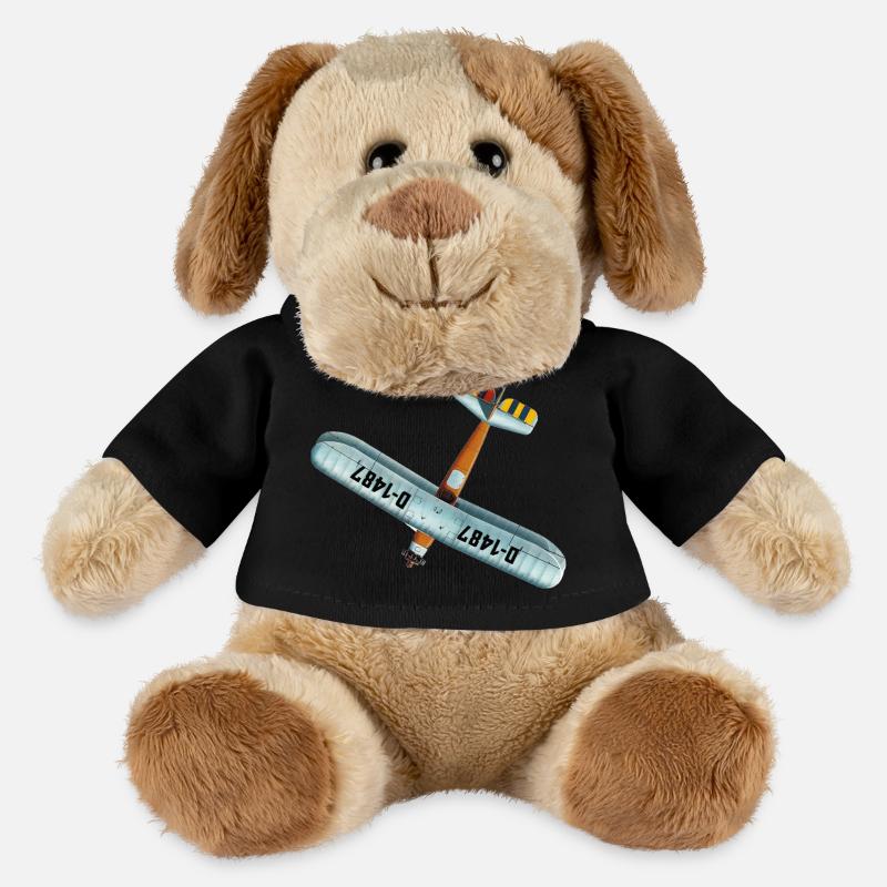 Udet Flieger 02 - MiniFeet® Hund Helge - Schwarz