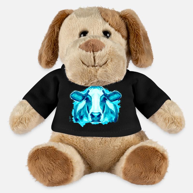 Vache Vaches - Chien en peluche Helge MiniFeet® - noir