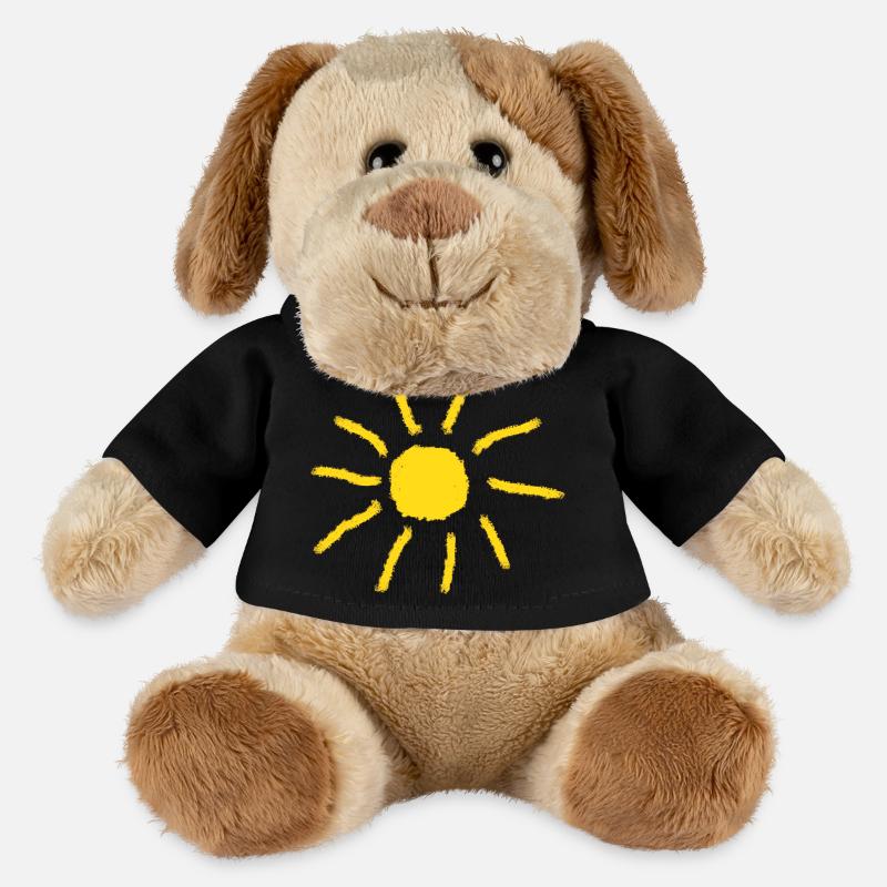 Sonne Sommer Urlaub Geschenk - MiniFeet® Hund Helge - Schwarz