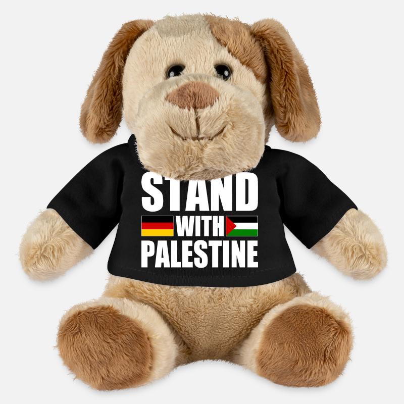 Stand with palestine - MiniFeet® Hund Helge - Schwarz