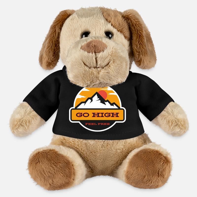 Go High Bergsonne Motiv - MiniFeet® Hund Helge - Schwarz