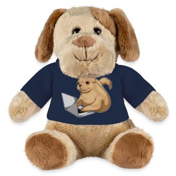 Seehund Laptop - MiniFeet® Hund Helge - French Navy - Vorne