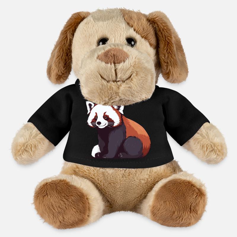 petit panda - Chien en peluche Helge MiniFeet® - noir