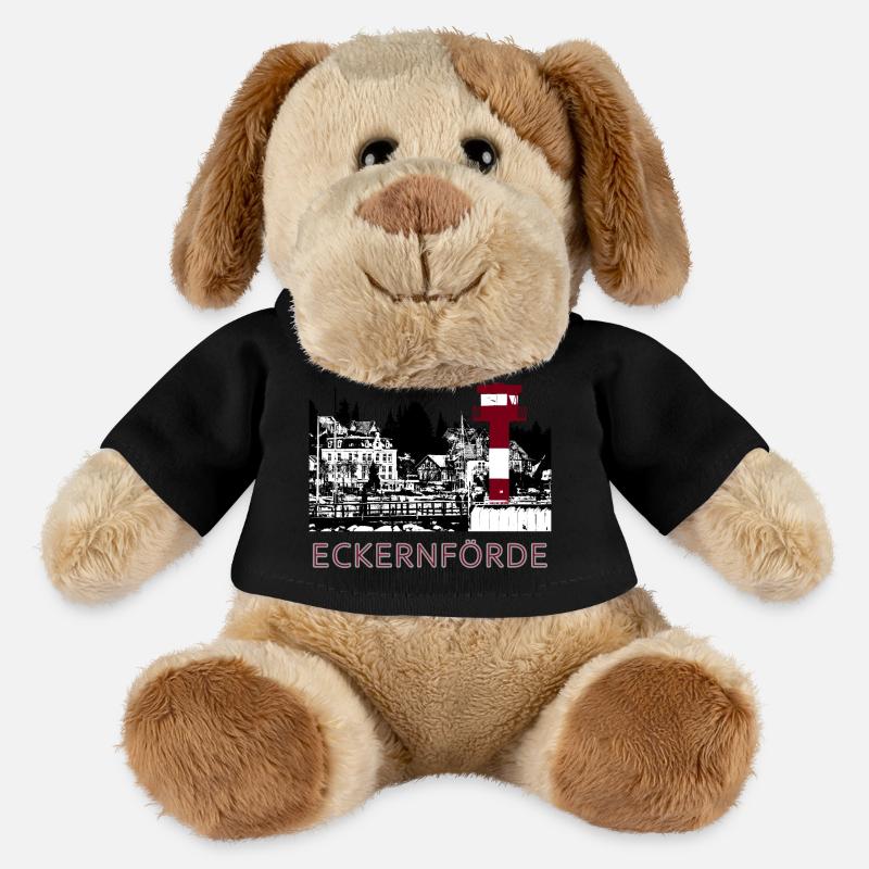 Leuchtturm Eckernförde - MiniFeet® Hund Helge - Schwarz
