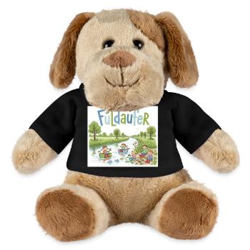 Fuldaufer: Fluss-Abenteuer ! - MiniFeet® Hund Helge - Schwarz - Vorne