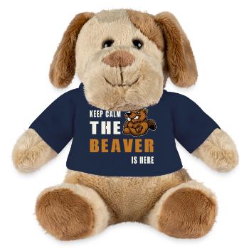 Stay calm, beaver is here - MiniFeet® Dog Helge - french navy - Front