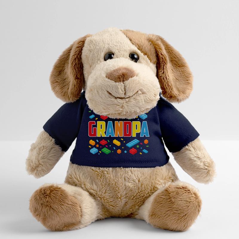 Grand-père brique constructeur de blocs créatifs Chien en peluche Helge MiniFeet®