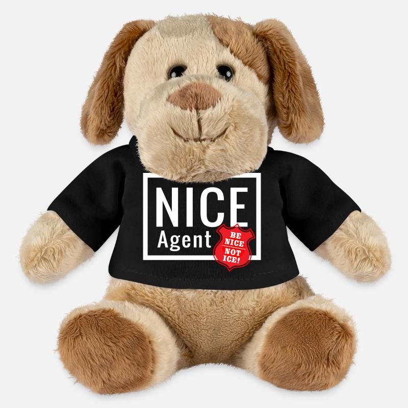 NICE Agent Logo with Statement Be Nice Badge - MiniFeet® Dog Helge - black