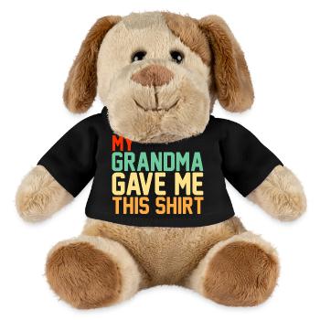 My Grandma Gave Me This Funny Retro Slogan - MiniFeet® Dog Helge - black - Front