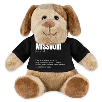Missouri Bold Typo Kunst - MiniFeet® Hund Helge - Schwarz - Vorne