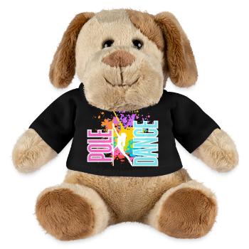 Pole Dance Splash Neon Farben - MiniFeet® Hund Helge - Schwarz - Vorne