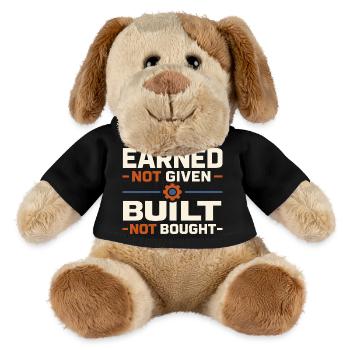 Mode de vie ouvrier Fierté ouvrière Travail - Chien en peluche Helge MiniFeet® - noir - Devant