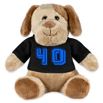 JAHRESTAG. ALLES GUTE ZUM GEBURTSTAG. ALLES GUTE ZUM GEBURTSTAG. - MiniFeet® Hund Helge - Schwarz - Vorne