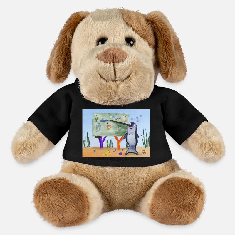 Enseignant Narval - Chien en peluche Helge MiniFeet® - noir
