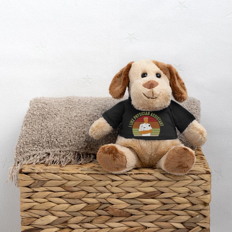 flag USA physician assistant Rretro Student Chien en peluche Helge MiniFeet®