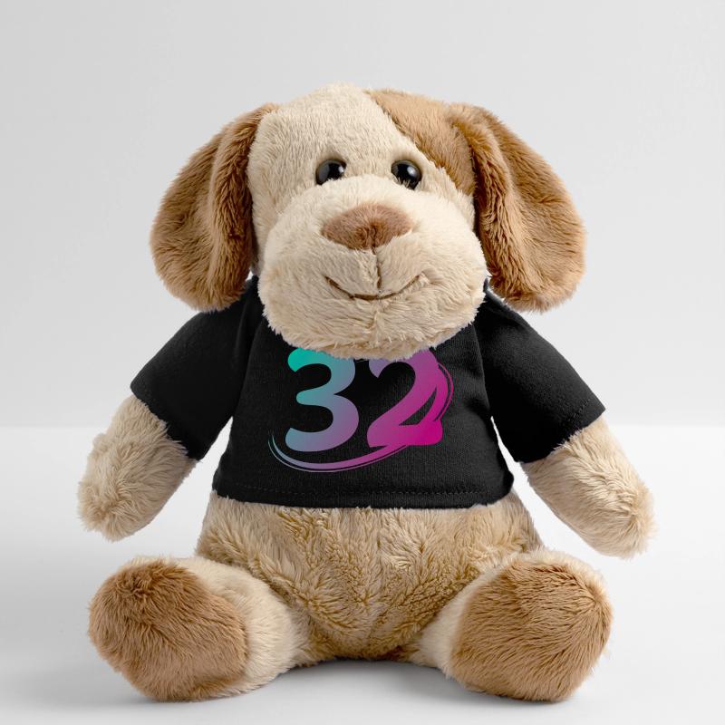 Numéro 32 multicolore Chien en peluche Helge MiniFeet®