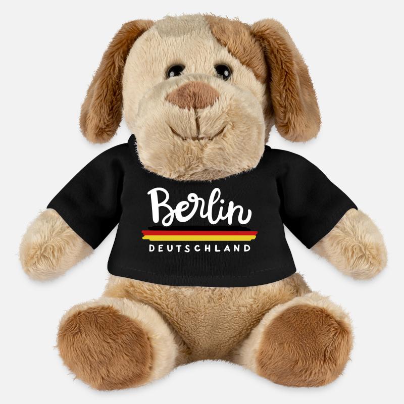 Berlin Deutschland Deutsche Flagge - MiniFeet® Hund Helge - Schwarz