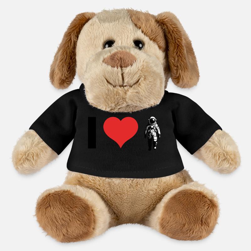 I love Astronauts - MiniFeet® Hund Helge - Schwarz