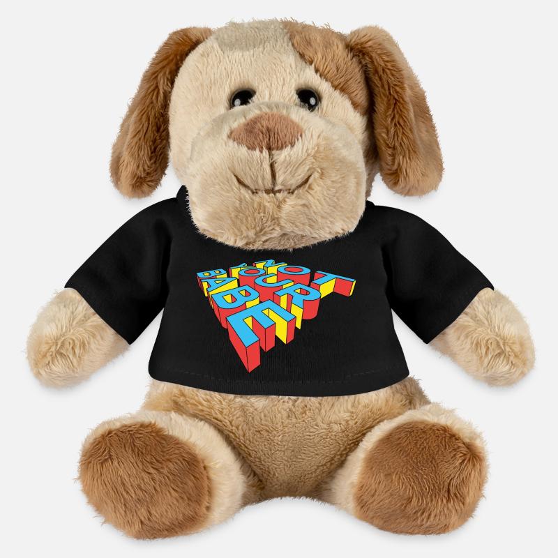 NOT YOUR BABE - Chien en peluche Helge MiniFeet® - noir