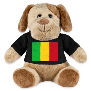 Flag of Mali - MiniFeet® Dog Helge - black - Front