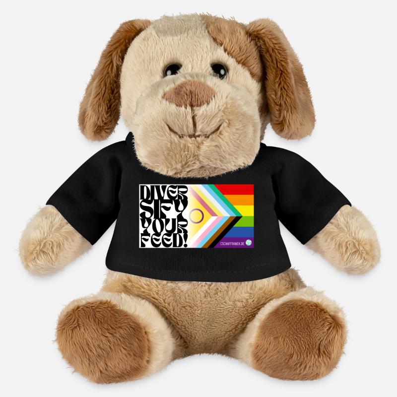 🌈♿ Pride & Disability – Including Flag - MiniFeet® Dog Helge - black