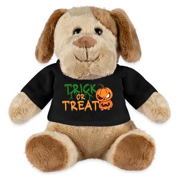 Citrouille d’Halloween Trick or Treat - Chien en peluche Helge MiniFeet® - noir - Devant