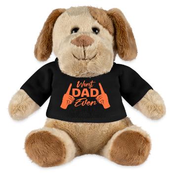 Worst Dad Ever Funny Sarcastic Father's Day Dad - MiniFeet® Dog Helge - black - Front