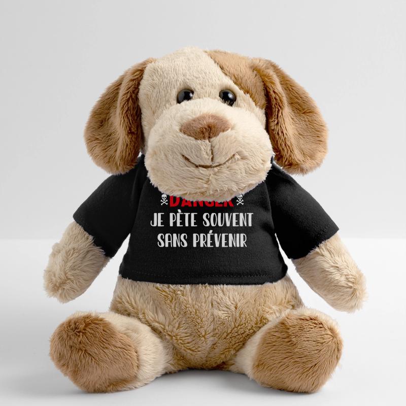 Danger Pète sans prévenir Chien en peluche Helge MiniFeet®