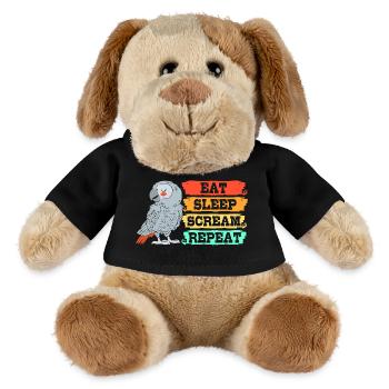 Papagei Grau - MiniFeet® Hund Helge - Schwarz - Vorne