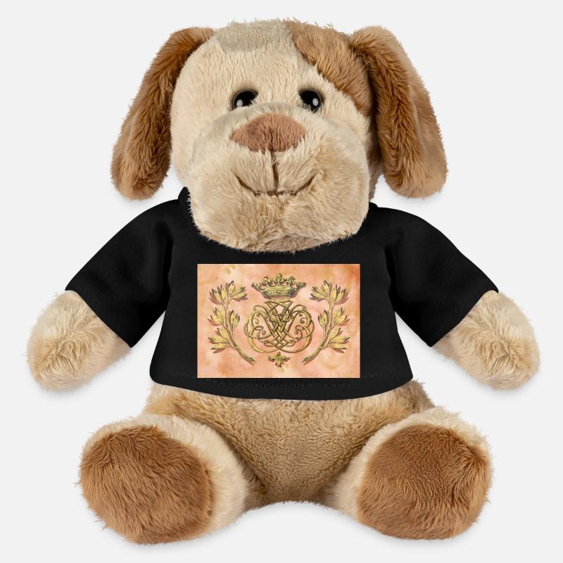 Bach Siegel / Monogramm / Wappen / Insignien - MiniFeet® Hund Helge - Schwarz