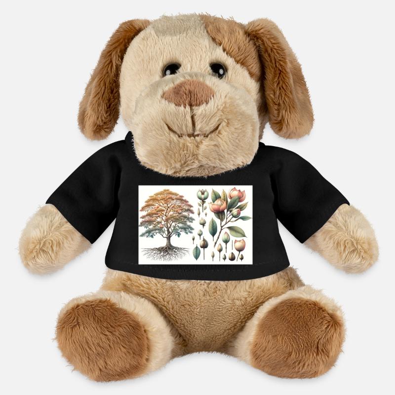 Magnolie Botanik - MiniFeet® Hund Helge - Schwarz