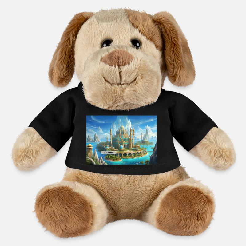 wunderschöne mythische Orte – Atlantis vor dem Untergang - MiniFeet® Hund Helge - Schwarz