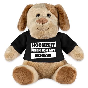 Edgar as a bachelor party - MiniFeet® Dog Helge - black - Front