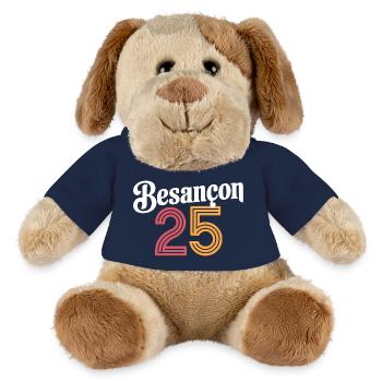 Besançon 25 - Chien en peluche Helge MiniFeet® - bleu marine - Devant