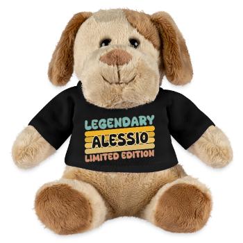 Name Alessio - MiniFeet® Hund Helge - Schwarz - Vorne